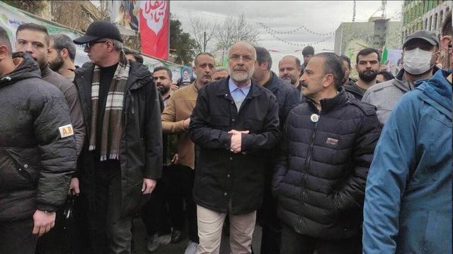 قالیباف در راهپیمایی ۲۲ بهمن حاضر شد