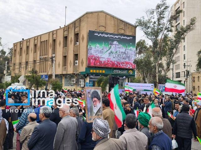 ۲۲ بهمن؛ حماسه حضور مردم اهواز در تجدید پیمان با آرمان‌های انقلاب