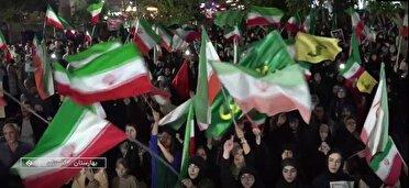 استمرار ایستادگی مردم بهارستان در میادین و خیابان‌ها
