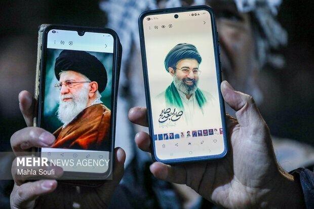 فریاد «حیدر حیدر» نوجوانان شاهوار در حمایت از آرمانهای ولایت