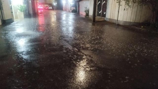 بارش شدید باران در آستانه اشرفیه