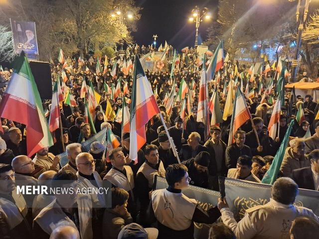 حفظ سنگر مقاومت در هفتادوهشتمین شب بارانی تبریز