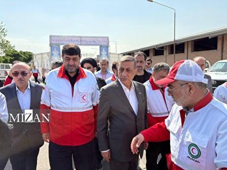 رونمایی از ناوگان موتوری و خودرویی جمعیت هلال‌احمر