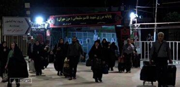 مرز مهران، دروازه عبور ۱۳ هزار از زائران اباعبدالله الحسین شد