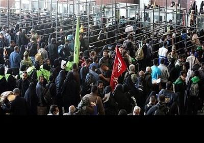 ببینید|حضور پرشور زائران در مرز مهران