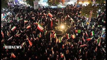 ادامه فریاد ایستادگی مردم در خیابان‌ها و میدان‌های قم