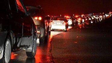ترافیک سنگین شبانه در جاده‌های استان سمنان