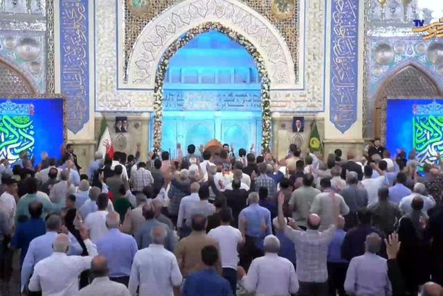 محفل استغاثه به حضرت صاحب‌الزمان(عج) در حرم مطهر رضوی
