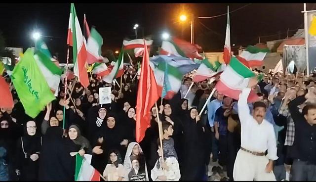 خوزنین بیدار و استوار؛ نودوچهارمین شب حضور مردمی برگزار شد