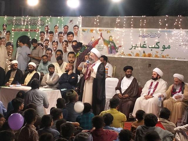 آئین‌های جشن و سرور یوم الله «عید غدیر» در پاکستان برپا شد + عکس