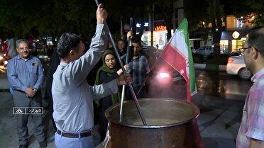 برپایی موکب‌های مردمی در تجمعات شبانه همدلی چهارمحال و بختیاری