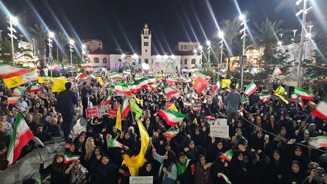 فریاد «الله اکــبر» رشتوندان در پی آغاز شلیک موشک به سرزمین های اشغالی
