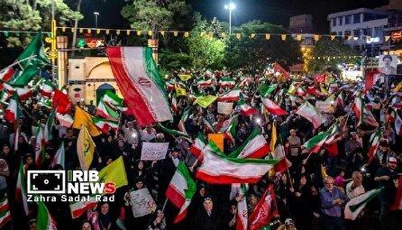 حماسه ایستادگی مردم در خیابان‌ها و میادین پایتخت
