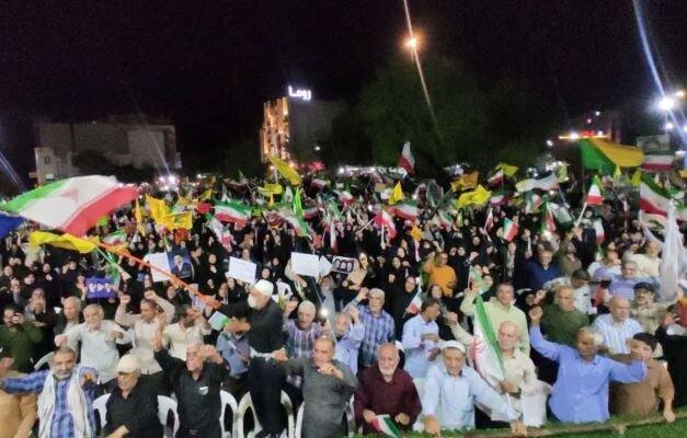 تجمع باشکوه مردم بوشهر در دفاع از آرمان‌های انقلاب