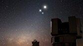 مهمانی باشکوه دو سیاره پرنور در آسمان شب؛ زهره و مشتری در نزدیک‌ترین فاصله ظاهری+ فیلم
