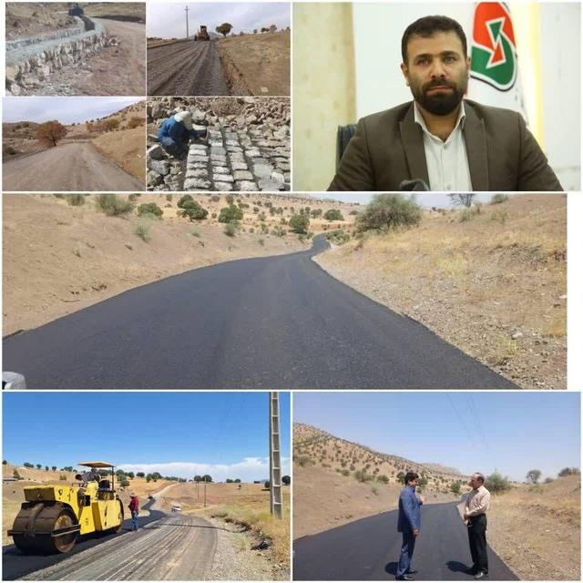 بهسازی و آسفالت محور روستایی گلابان ۱ در شهرستان چگنی