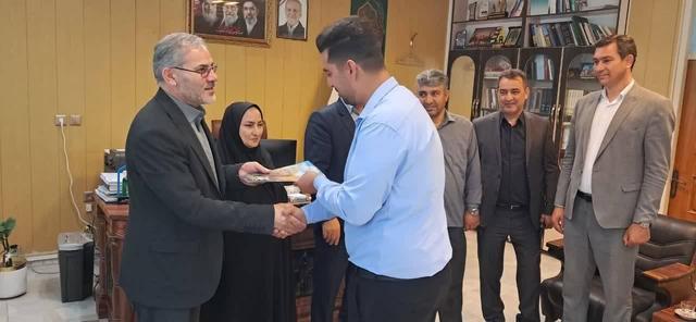 هنرمندان صنایع‌دستی با فرماندار بیله‌سوار به مناسبت روز جهانی صنایع دستی دیدار کردند