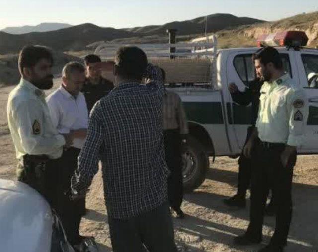 توقف فعالیت غیرمجاز معدن گچ در روستای مرادقلی دیواندره
