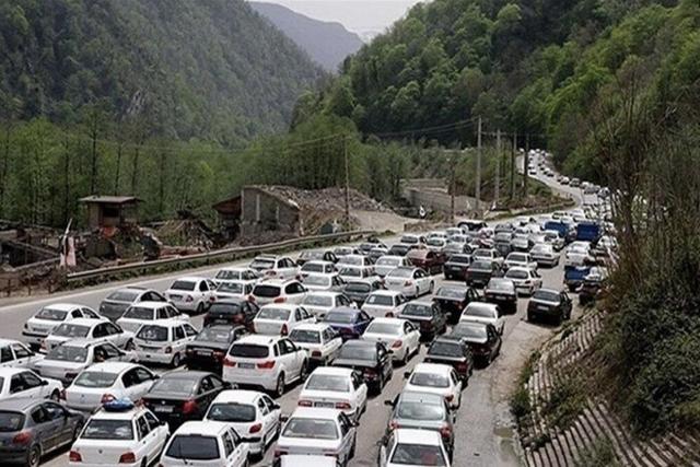 ترافیک سنگین در جاده‌های شمال