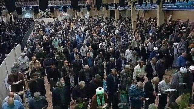 اقامه نماز استغاثه به امام زمان(عج) در خمین