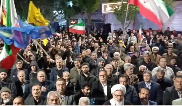 میاندوآبیها در صد و چهارمین شبهای اقتدار ملی در خیابان ایستاده اند
