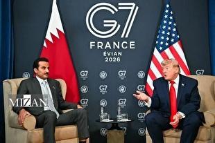 دیدار ترامپ و امیر قطر در حاشیه نشست گروه ۷