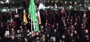 صد و نهمین اجتماع شبانه مردم بهارستان در پی شهادت رهبر انقلاب