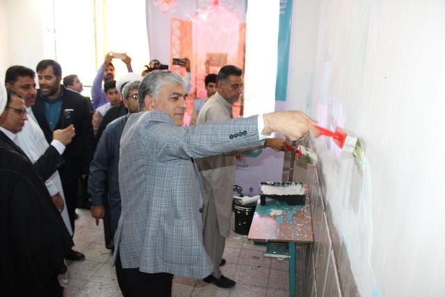 طرح شاداب‌سازی مدارس در دلگان آغاز شد
