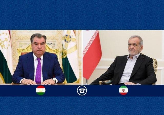 پزشکیان خطاب به امامعلی رحمان: تاجیکستان را کشوری هم‌زبان و هم‌ریشه می‌دانیم