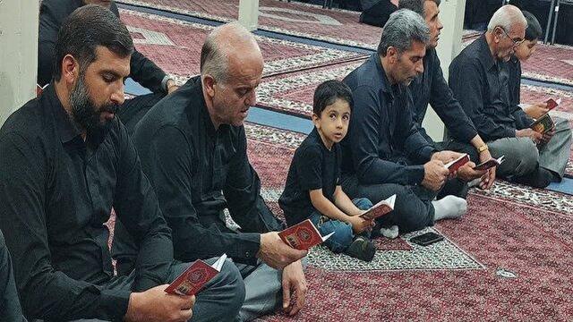 صالح آباد در سومین شب از ماه محرم رنگ و بوی عزا و ماتم گرفت + عکس و فیلم