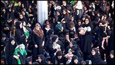همنوایی مادران با حضرت رباب(س) در همایش شیرخوارگان حسینی