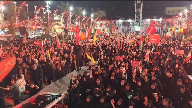 شعار رشتوندان در تجمع؛ لبیک یا خامنهای لبیک یا حسین است