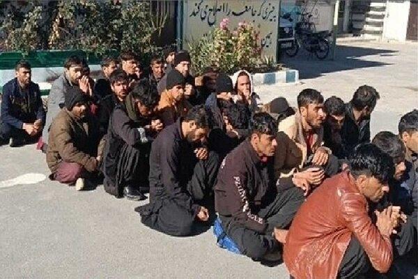جمع آوری ۲۶۸ نفر از اتباع بیگانه و ۱۳۶ سارق در زاهدان