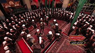 جلوه‌ای از ارادت مردم خراسان جنوبی به سیدالشهدا(ع) + فیلم