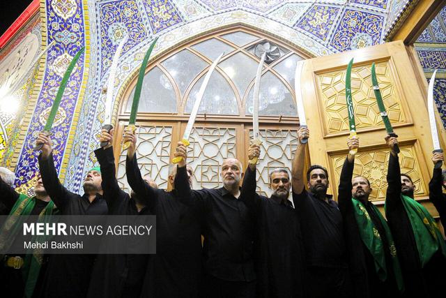 آیین مشق شمشیر نجفی های مقیم قم