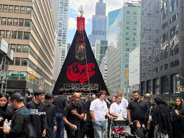 ندای «یا حسین» و انعکاس پیام کربلا در هیاهوی آسمانخراشهای نیویورک