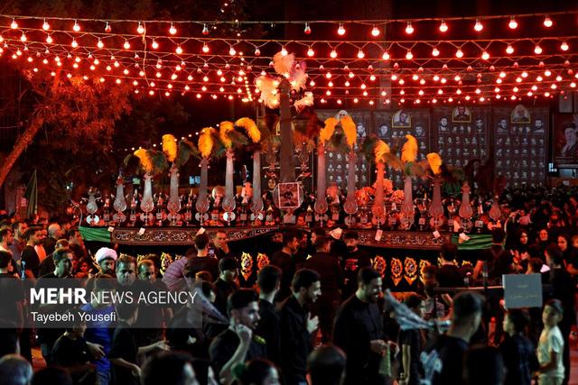 مراسم عزاداری شب تاسوعا در مریانج همدان
