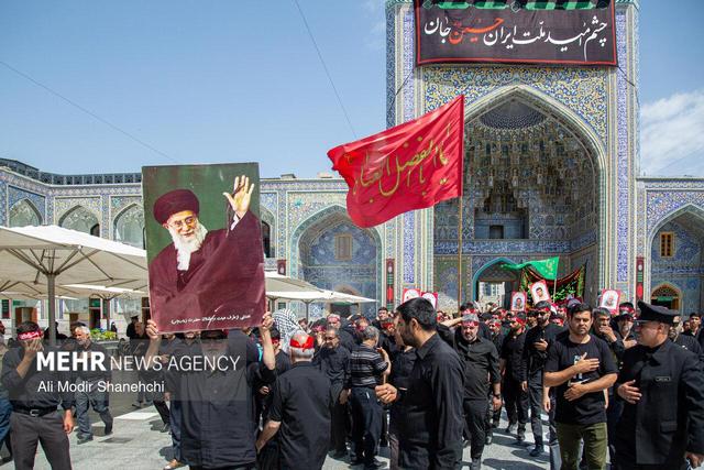 آستان خورشید در سوگ علمدار؛ مشهدالرضا (ع) یکپارچه در ماتم سقای کربلا