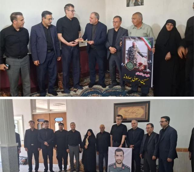 دیدار رئیس دانشگاه علوم پزشکی لرستان با خانواده شهدای جنگ رمضان
