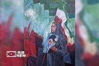 رونمایی از نقاشی جدید علی بحرینی برای وداع با رهبر شهید