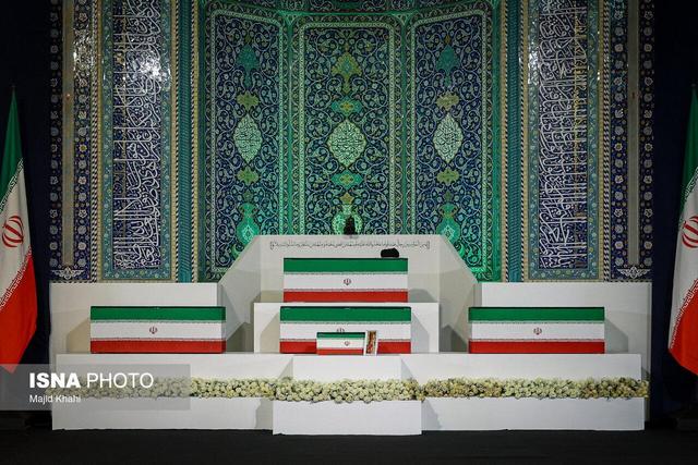 رییس شورای شهر سیاهپوش در مراسم وداع با رهبرشهید/ سخنگوی وزارت امور خارجه هم حضور داشت + تصاویر