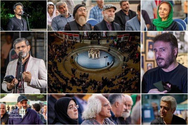 حضور هنرمندان در محفل عاشورایی «خیمه هنر»