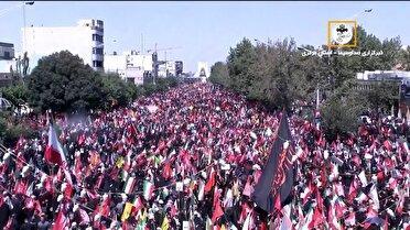 سنگ تمام ایرانیان در آخرین وداع با علمدار شهید انقلاب
