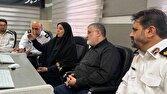 پایش برخط ترافیک مراسم تشییع قائد شهید امت با حضور استاندار تهران در مرکز پلیس راهور