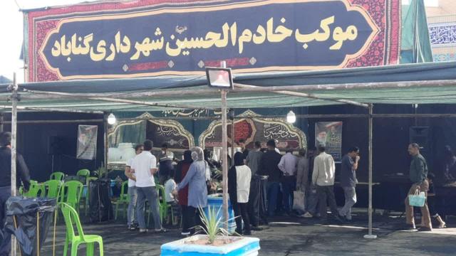 برپایی پنج موکب خدمات‌رسانی به زائران و شرکت‌کنندگان در مراسم تشییع رهبر شهید انقلاب در گناباد