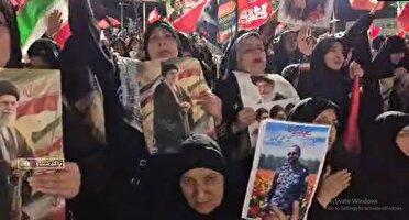 خروش پاکدشتی‌ها در شب ۱۲۹؛ تجدید میثاق با رهبر شهید انقلاب