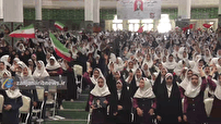 فریاد ایستادگی دختران دانش آموز زنجانی در پویش ملی «باید برخاست»