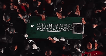 تصاویری از تشییع باشکوه رهبر شهید در عراق