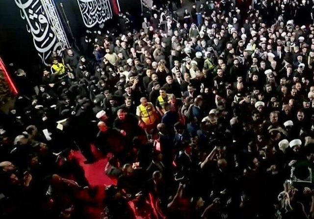 ببینید | حضور مقامات عراقی برای ادای احترام به پیکر امام شهید