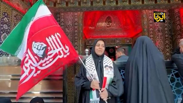 تشییع‌کنندگان عراقی از رهبر شهید انقلاب می‌گویند